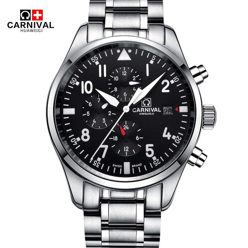 100m waterproof Dive watches men Luxury brand CARNIVAL Automatic